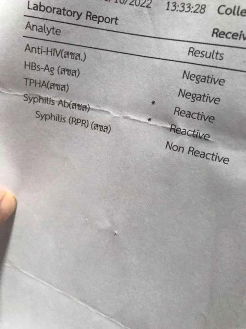 ตรวจเจอซิฟิลิสตอนตั้งครรภ์ท้องแรก