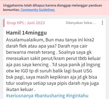 Mohon infonya , post saya tbtb di hps