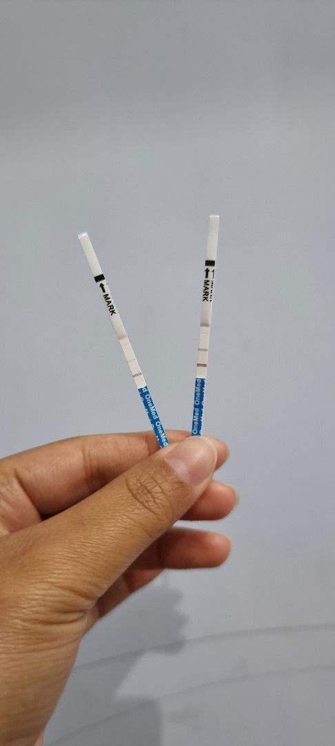 Hasil tespek telat 5hari jelas, telat 6 dan 7hri agak samar, di usg belum terlihat. Apakah hamil ya?