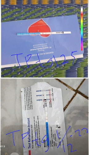Ass,Maaf mau tanya,bunda ini gimna yah hasilnya garis dua samar udah Tp 2x.ini bneran positif ga ya?
