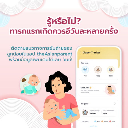 วันนี้ลูกอึแล้วหรือยังคะ?