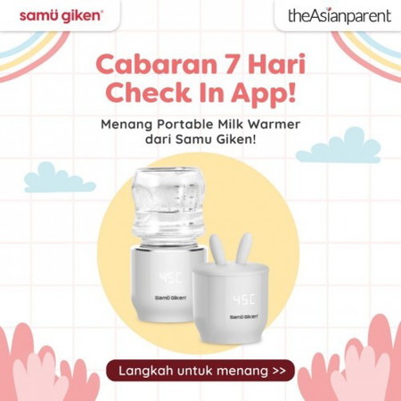 Check In App 7 Hari & Bawa Pulang Portable Milk Warmer Dari Samu Giken!