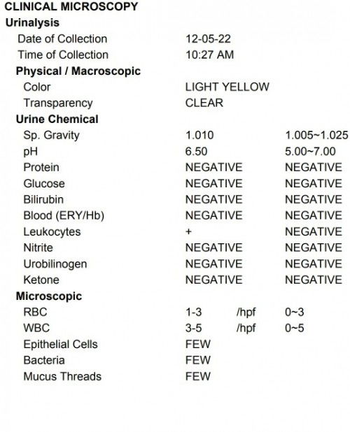 Urinalysis and Fecalysis