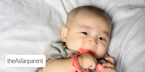 The teething necklace helps the baby to relieve...👶