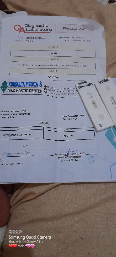 Positive Na po kaya ito blood pregnancy Test serum