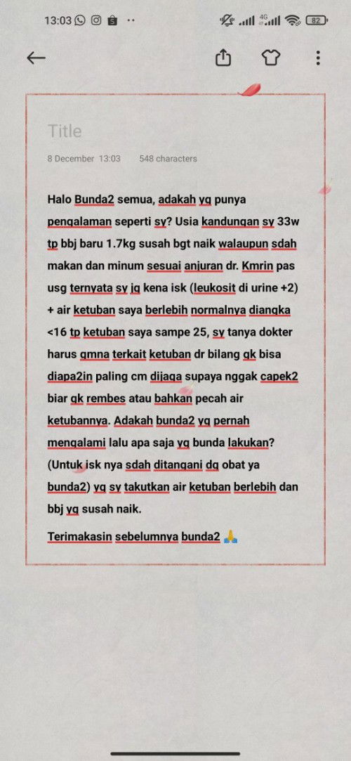 Air ketuban kebanyakan + bbj susah naik