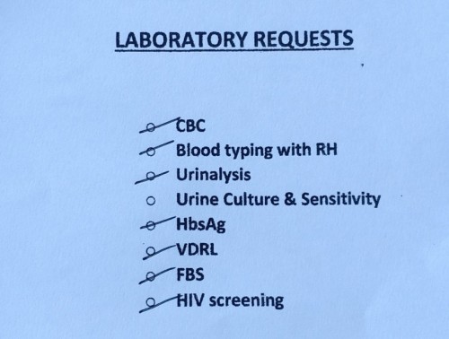 Laboratory requests. Dugo at ihi lang po ba ang kailangan dito?