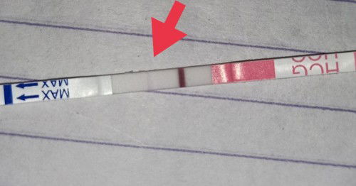 Hasil testpack samar