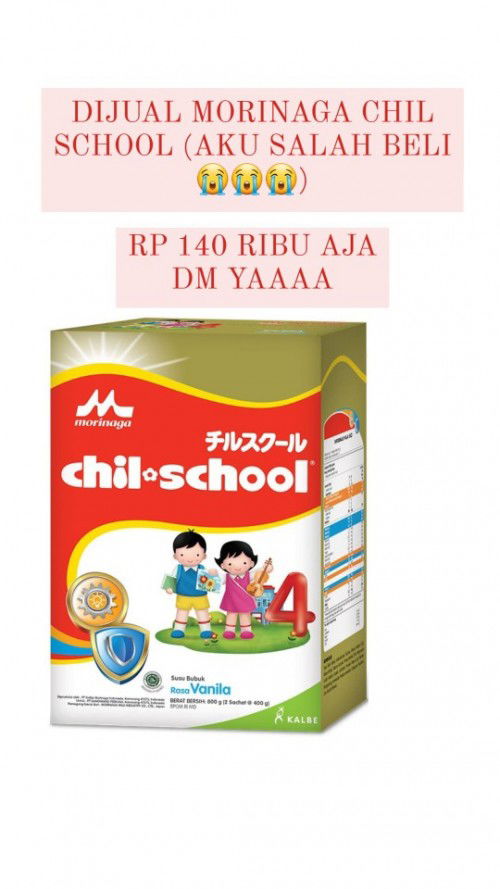 Barang kali ada yang butuh susu morinaga chilschool.