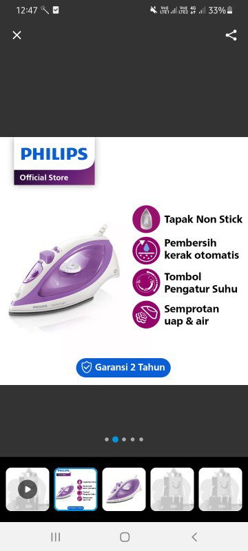 Jual setrika uap philips