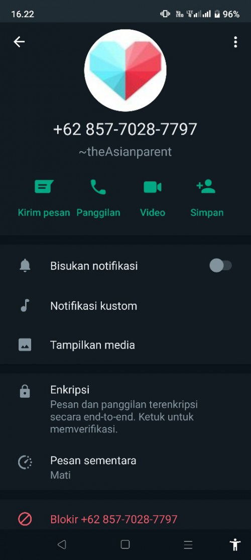 Apa iya ini nomor dari the asian parent