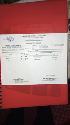 Ako ba kaya result netong OGTT ko , Pero sabi naman ng OB ko sinend ko sakanya normal naman daw po.