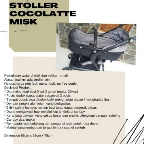 PRELOVED STROLLER COCOLATTE