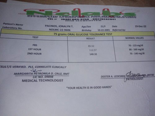 Normal lang po kaya etong results ko po ng 75g ogtt mga mamsh pahelp naman po