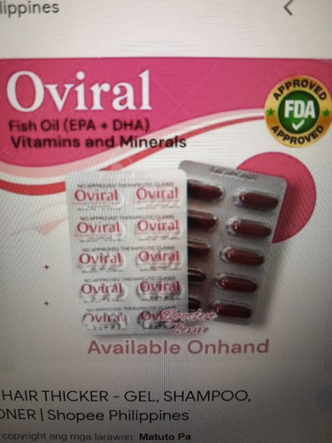 Oviral fish oil +multivitamins and minerals