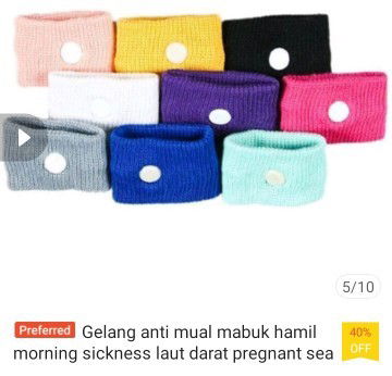 Siapa pernah cuba gelang anti mual & mabuk ni?