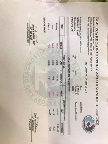 pwede po pabasa ng result ng ogtt