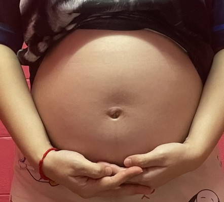 เส้นตรงกลางท้องชัดขึ้นตอนกี่วีค