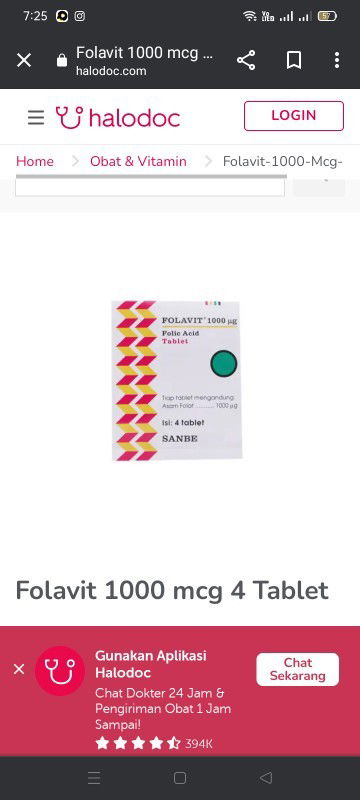 Minum asam folat merk apa?