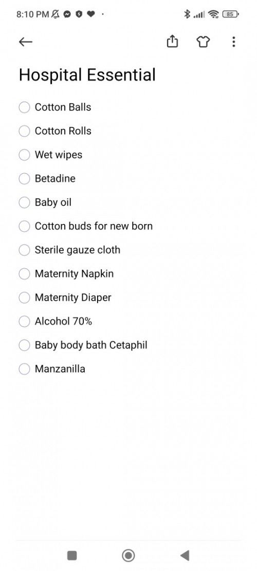 Needs and Hospital Essentials