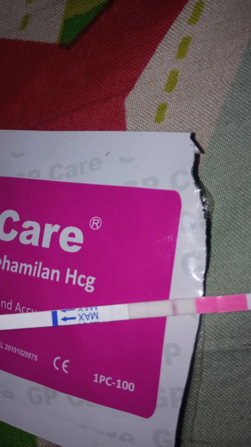 Maaf bun mau tanya apa itu kira" Udh positif atau msih negatif yahh 
Aq baru telat sebulan lbihan🙏