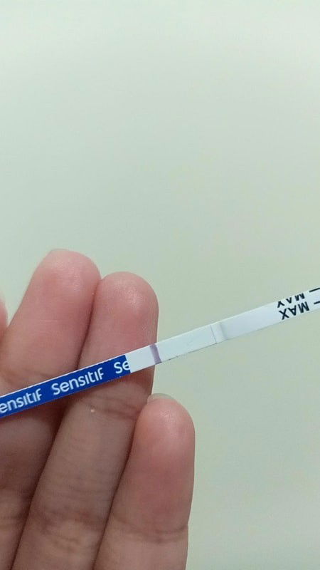 testpack samar hampir tidak terlihat