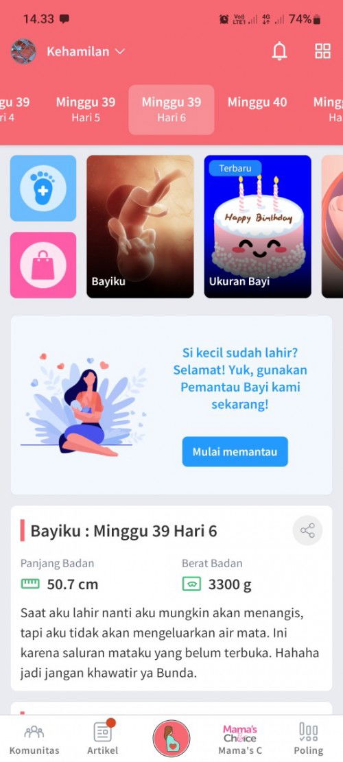 Nge flek di usia 39 minggu 6 hari