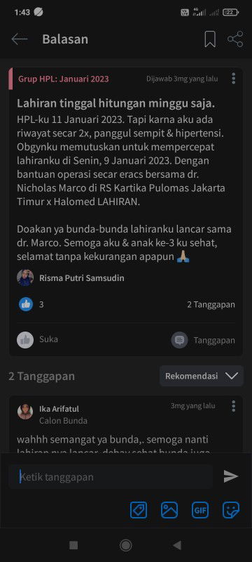 Lahiran tinggal hitungan hari saja ☺️