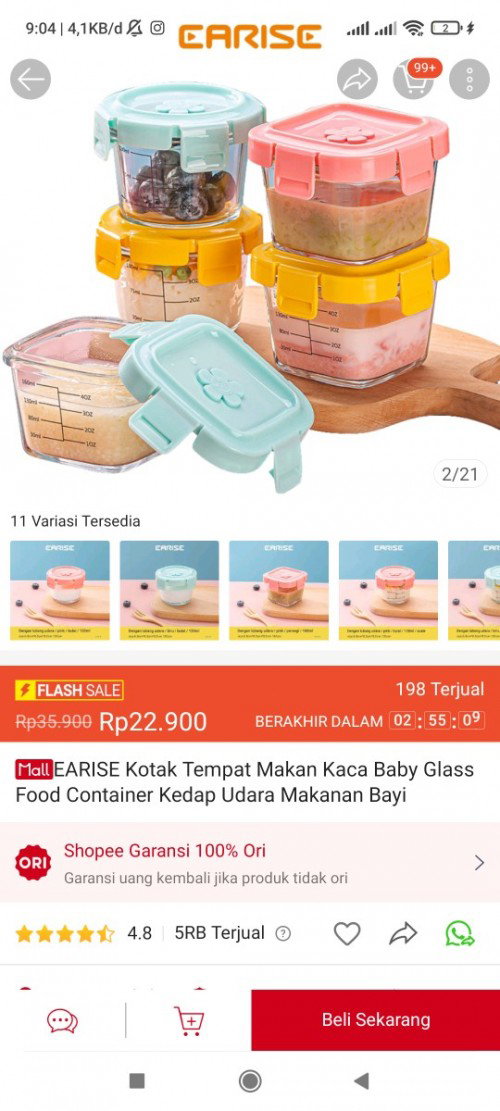 Tempat makan kaca
