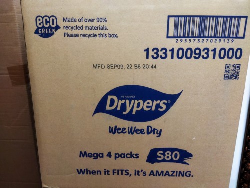 Pampers Drypers WWD S80 (4 packs)