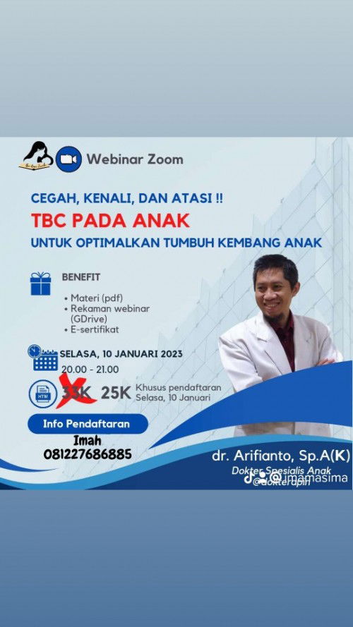 Webinar TBC pada anak