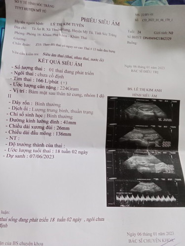 Cho em hỏi bầu 19tuan mà bé nặng 224g vậy có sao không ak ak