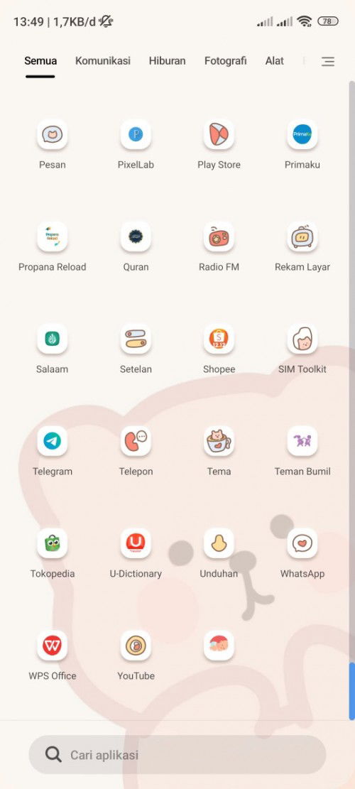 Aplikasi memang berubah atau error?