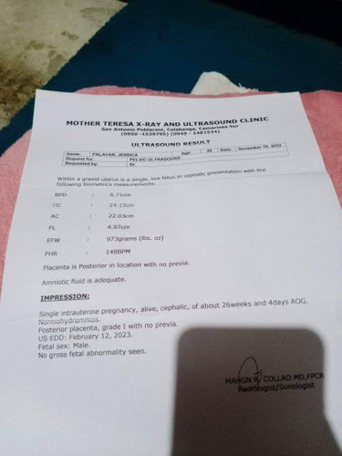 normal po ba lahat yan po ultrasound ko