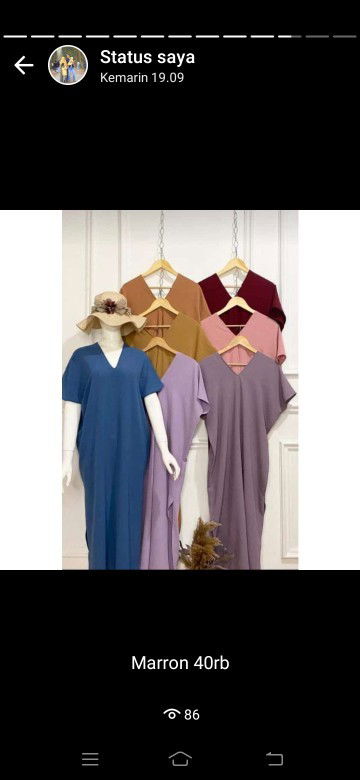 Long square nagita marron 40rb aja