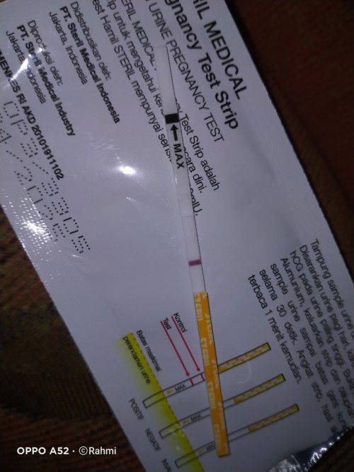 Terihat seperti garis samar