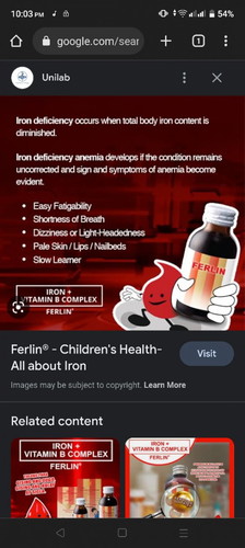 Iron for bby...3 yrs old