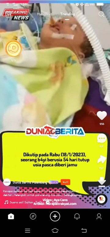 Bayi diberi jamu