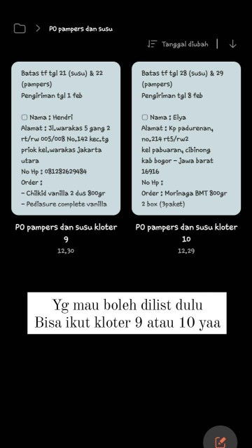 Pampers dan susu harga terjangkau