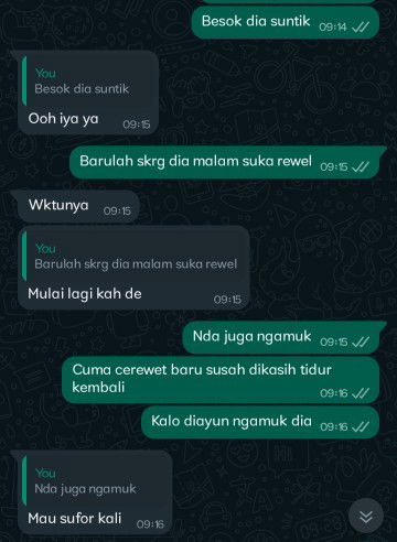 Apa tanggapan bunda kalo jadi aku