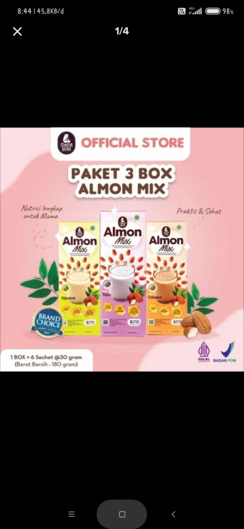 Jual susu almond mama bear