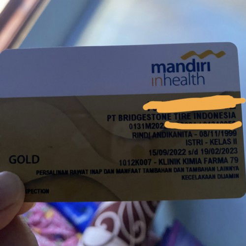 Ada yg pakai Asuransi Mandiri Inhealth?