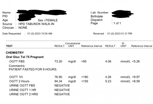 Normal or Diabetic? OGTT RESULTS