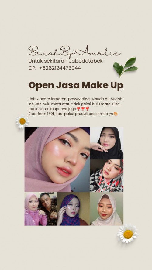 Yang butuh jasa Make Up