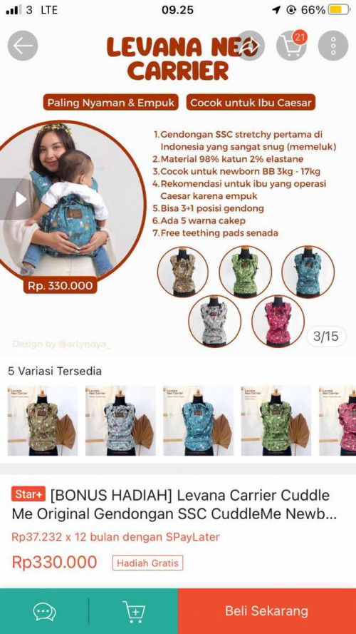 Gendongan & pompa asi