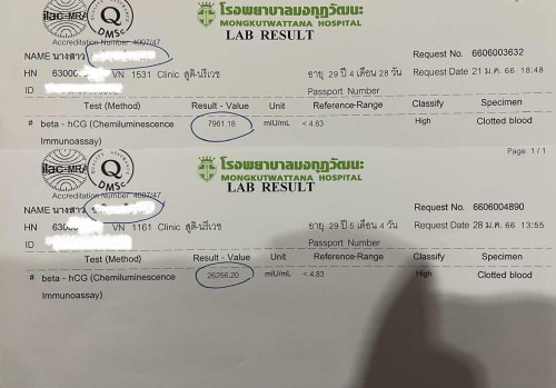 ค่า hCG 7w ได้ 26,256 แต่ซาวด์ไม่เจอถุงตั้งครรภ์