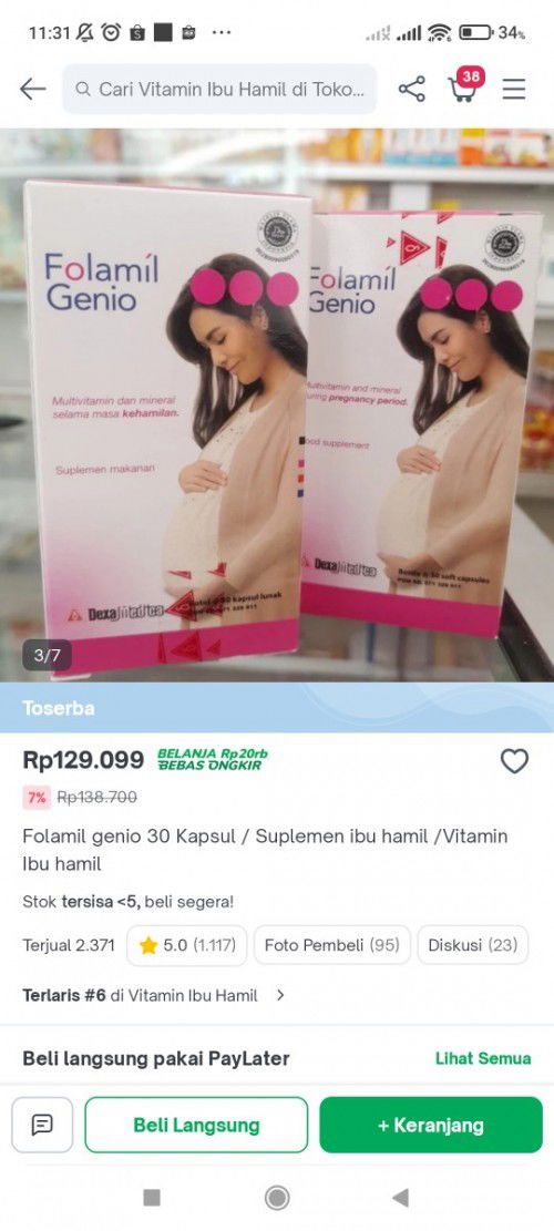 TM 2 minum Blackmores/folamil Genio?