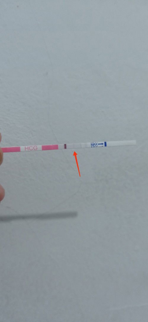 Hasil test pack samar