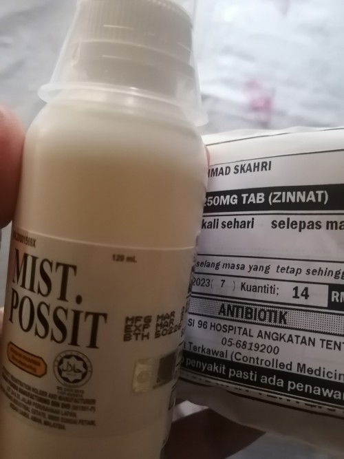 Antibiotik dgn ubat cair kencing lawas