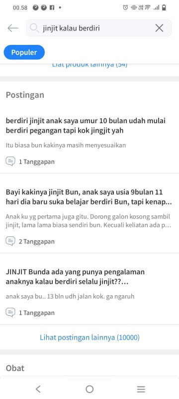 Tampilan postingan TAP